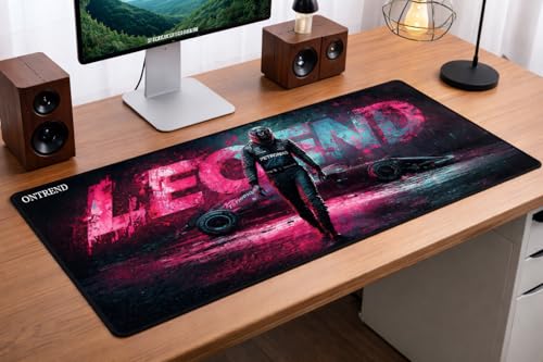 Image of ON TREND Extended Gaming Mouse Pad, Large Desk Mat with Non-Slip Rubber Base, Smooth Control Surface, 23 x 11 Inch (Legend)