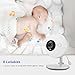 Vigilabebés Inalámbrico Cámara Vigilancia Bebe con LCD 3.5", Bebe monitor Inteligente con...