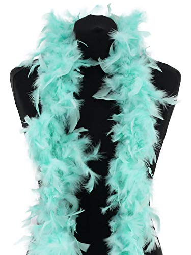 Beautiful Mint Green Feather Boa – 50g -180cm