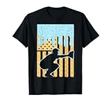 Ice Cream Baseball Drip Boys Catcher American Flag 4th July T-Shirt