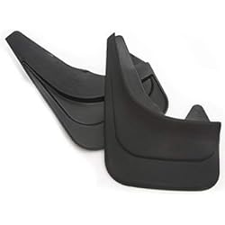 Guardabarro Corsa FROSCH, Goma a Medida, protección contra Salpicaduras, Guardabarros Universal, en una bolsa de polietileno, Negro, 2 Piezas