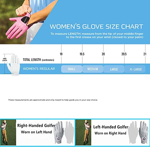 AXKAL Guanti da golf da donna 2 mano sinistra