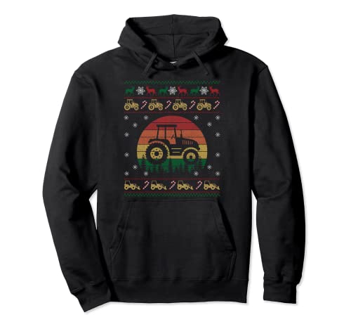 Tractor Ugly - Sudadera de Navidad para agricultores Sudadera con Capucha
