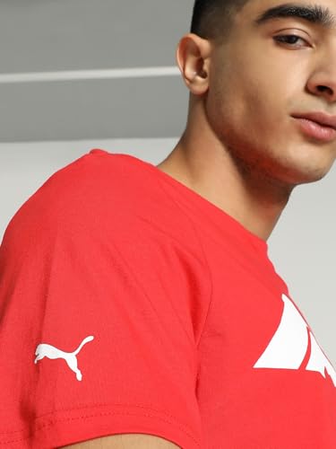 Image of Puma Men's Cotton Printed Regular Fit T-Shirt