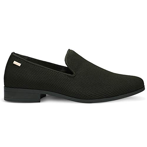 Uubaris Mens Loafers Dress Shoes Slip On Driving Shoes Classic Tuxedo Outdoor Walking Shoes Dark Green Size 10.5 #TOP7
