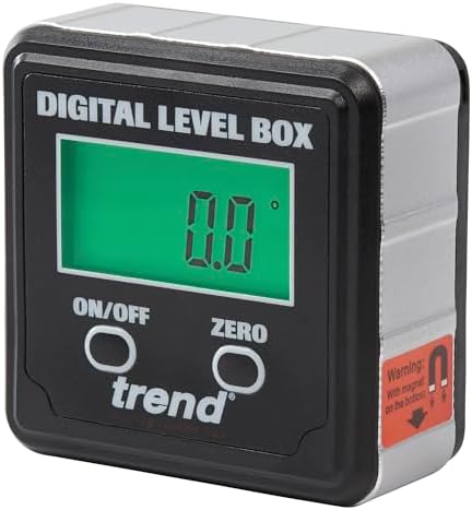 Trend Digital Level Box and Angle Finder, Magnetic Base and Backl...
