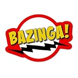 3.25' Bazinga classic comic book style Laminated Sticker gift for friend family son brother husband perfect for tablet computer pc laptop