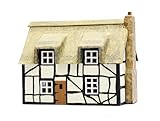 Dapol Model Railway Thatched Cottage Plastic Kit - OO Scale 1/76,Multicolor,17.4 x 15.8 x 1.6 cm