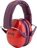 Picture of Snug Kids Earmuffs – Noise Reduction for Toddlers & Children – Adjustable, Lightweight, Foldable, Soft & Comfortable - Red New