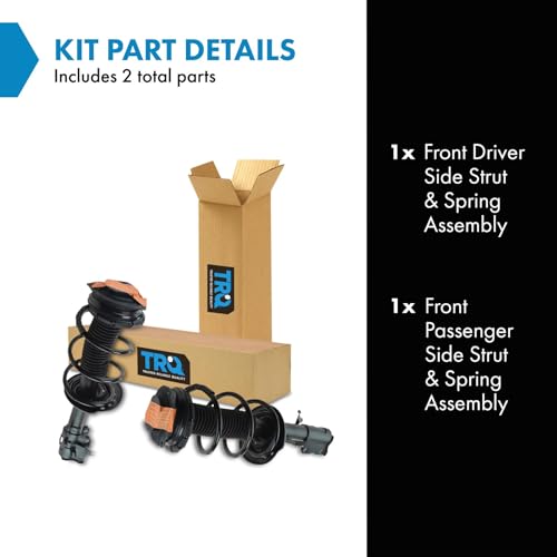 Image of TRQ Front Driver and Passenger Side Strut and Spring Assembly Set Compatible with 08-12 Nissan Rogue
