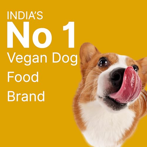 Image of Vegan Dog Food | Offers Plant-Based Protein, Complete & Balanced Nutrition Dry Dog Food for Adult & Puppy Dogs | Rich in Fiber and Improve Gut Health (Puppy Food 1kg)