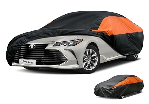 Image of GUNHYI Toyota Car Cover Custom Fit Toyota Avalon Waterproof All Weather for Automobiles, Lightweight Full Exterior Cover Outdoor Sun UV Rain Dust Snow Wind Protection.