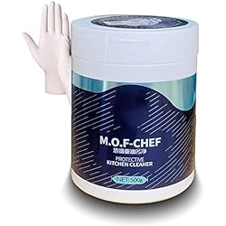 Ollas Y Sartenes Campana M.O.F-CHEF limpiador protector de cocinas, nuevo 2023 limpiador en polvo de alta resistencia para campanas, ollas, sartenes, parrillas, fregaderos, manchas perennes (1 ud, 500 g)