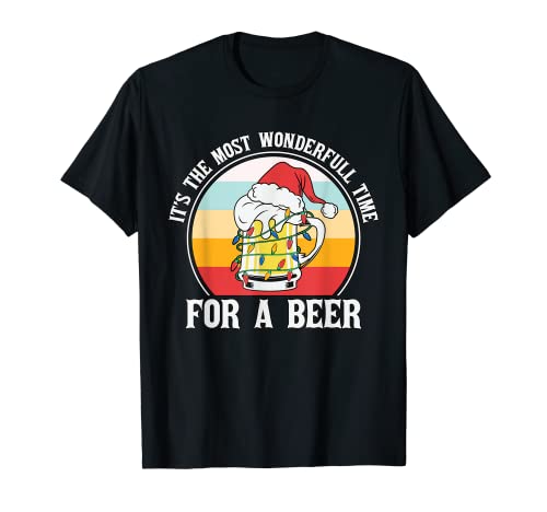 Wonderful Time For A Beer Family Pijama de Navidad a juego Camiseta
