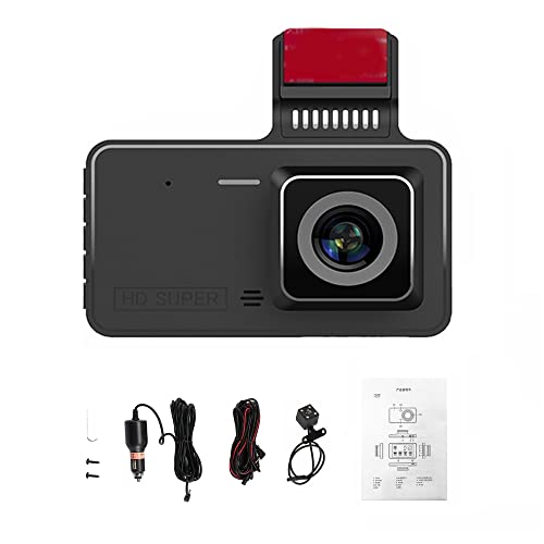 Caméra de tableau de bord pour voiture HUIOP 1080P DVR 4 pouces tactile