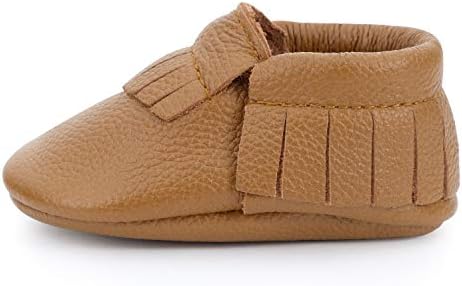 BirdRock Baby Moccasins - 30+ Styles for Boys & Girls! Every Pair Feeds a Child (US 4, Brown)