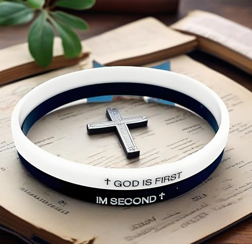 GOD IS FIRST BRACELET,GOD IS FIRST IM SECOND Bracelets, Inspirational Bible Verses Bracelet, Religious Motivational Wristbands Bracelets Gifts for Men Women Teens2