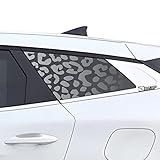 BOGAR TECH DESIGNS Precut Quarter Window Animal Leopard Print Vinyl Decal Stickers Compatible with Kia Sportage 2023, Matte Black