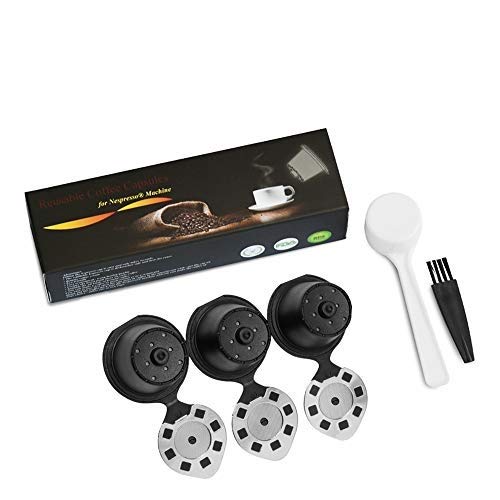 Capsules de Café Rechargeables, i Cafilas 3PCS Capsule Filtre de