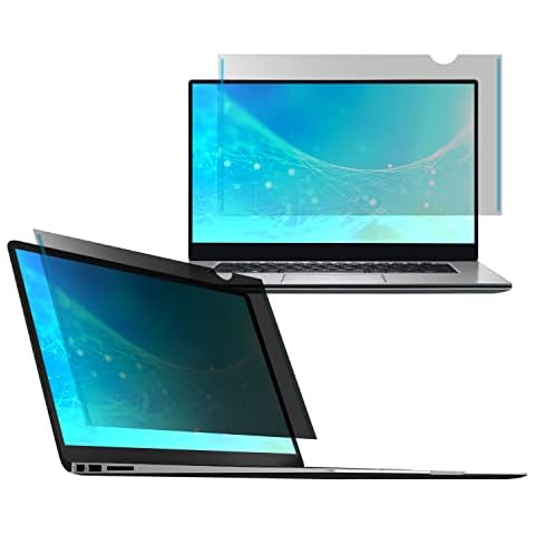 SenseAGE Laptop Privacy Screen Filter for 14 Inch, Anti-Blue Light Anti-Scratch, Widescreen Privacy Screen Protector for Notebook HP/Lenovo/ASUS/Dell, 16:9 Aspect Ratio Cover