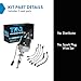 TRQ Ignition Coil Kit 2 Piece Distributor Compatible with 1991-1992 Jeep Cherokee 1991-1992 Comanche 1991-1993 Wrangler