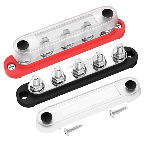 Barre de bus 12V 150A bloc de distribution d'alimentation positive négative batterie voiture