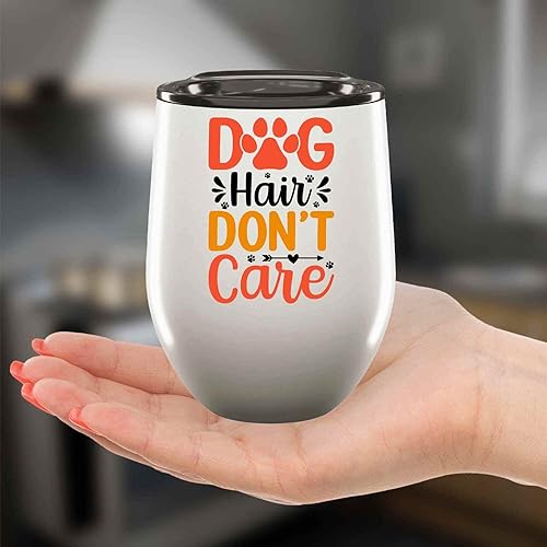 Generic Funny Gift Dog Lover'S Gift With A Dash Of Humor - Funny Quote For Dog Mom, Dad And Everyone, On 12Oz Wine Tumbler Cup thumb #3