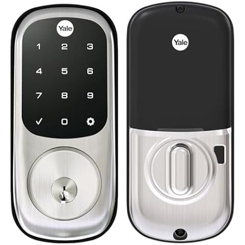Yale Security Deadbolt Lock SL with Z-Wave, Satin Nickel Keyless Entry Door Lock with Electronic Touchscreen Keypad for Code, ‎YRD256-ZW2-619 Cover