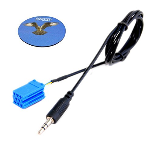 HQRP Audio Cable 8-pin iSO to 3.5mm for Becker Indianapolis Pro 7950 7951 7952 7953 7955 / Indianapolis 7850 7851 7852 7853 7855 7920 7921 7922 7923 7925 Radios Coaster