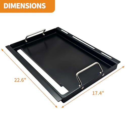 Full Size Griddle Inserts for Weber Spirit 300 Series Spirit l & II E310 E320 S310 S320 for GS4 Gas Grills,22.6 inch Flat Top Griddle Replace for 6787 by NEURARC - Used condition - Image 2