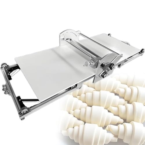 MegLob Laminadora De Masa Para Croissants, Plegable, De Gran Capacidad, Eléctrica Y Automática, Para Hojaldre, Con Grosor Ajustable De 2 A 30 Mm, Ideal Para Panaderías Y Pastelería