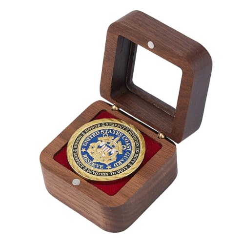 Estuche de Madera para Monedas SUPERFINDINGS Rojo Oscuro miniatura 1