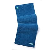 FACESOFT Eco Friendly Gym Towel Accessories for Working Out - Soft & Absorbent Cotton Exercise Towel - No Synthetic Microfibers or Plastics - Sweat Towel for Gym, Fitness, Sports, Yoga - Blue - 1 Pc