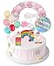 Produktbild Camelize Einhorn Tortendeko Geburtstag,Kinder Einhorn Kuchen Topper,Happy Birthday Girlande, Luftballon, Wolke, Torte Einhorn Deko für Kinder Mädchen Junge