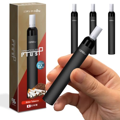 iSmoke Cigaless Plus �d�q�^�o�R �^�[�� �j�R�`��0 VAPE �x�C�v �d�q�^�o�R �g���̂� �V�[�V�� �����^�� �X�^�[�^�[�L�b�g �{�� (�d�� 12mg, �r�^�[�^�o�R 3�{)