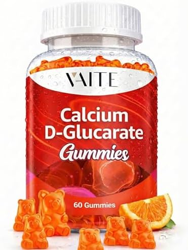 Calcium D-Glucarate Gummies 1000mg - CDG Cleanse Supplement for M...