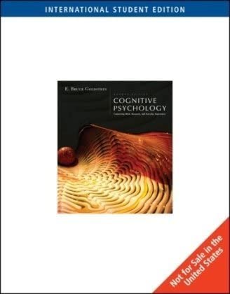 Cognitive Psychology: Connecting Mind, Research and Everyday Experience 2nd international ed Edition book cover