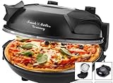 pizza steinofen kaufen Frank Müller Pizzaofen Pizza Maker 1200W 350C 32cm Schwarz Steinplatte Pfanne Pizzaschieber