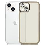 YUYIB iPhone14 ケース クリア 透明 レンズフィルム付き カメラ保護 シリコン ソフトケース おしゃれ 指紋防止 TPU 薄型 おしゃれ スマホケース アイフォン14 カバー (iPhone14 6.1", グレー)