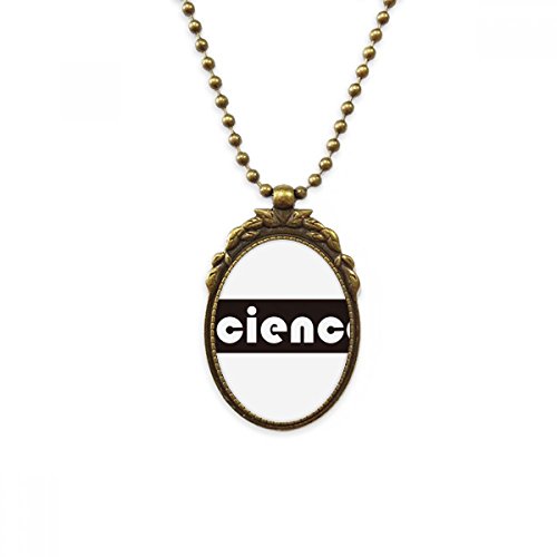 Collier cours et grands enjeux scientifiques pendentif homme laiton noir pour soirée et quotidien