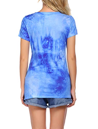 Ekouaer Cotton Nursing Tops For Breastfeeding Tee Shirts Soft Summer Short Sleeve Maternity T-Shirts #TOP3