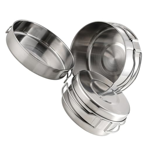 Abaodam Camping Cooking Pan Set Stainless Steel Portable Cooking Utensils for Camping Hiking Barbecue