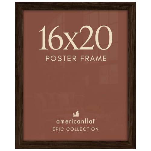 Image of Americanflat 16x20 Poster Frame - Engineered Wood - Mahogany