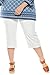 Coolibar UPF 50+ Women's Windley Beach Capris - Sun Protective (Medium- White)