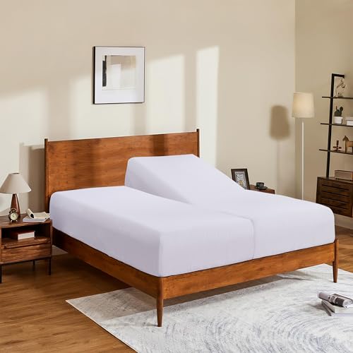 Split King/2 Pack Twin XL 100% Egyptian Cotton Fitted Sheets...