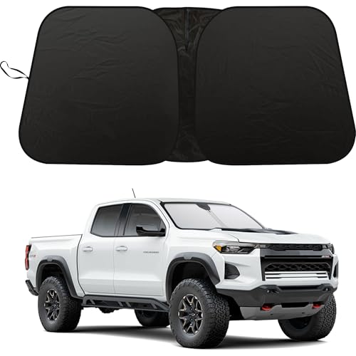 JJMY Windshield Sun Shade for Chevrolet Colorado 2023 2024 2025 2026, Foldable Front Windshield...