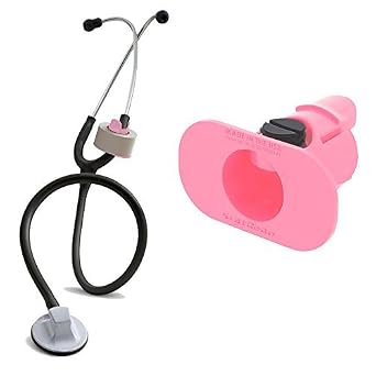 حامل شريط StatGear Stethoscope - العناصر الطبية للممرضات والمساعدين الطبيين و EMT و EMS - Pink