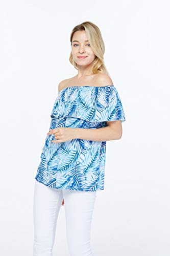 Image of Hawaii Hangover Family Matching Hawaiian Clothes, Simply Blue Leaves