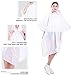 Disposable Rain Ponchos for Adults (6 Pack) 50% Thicker Emergency Ponchos-White