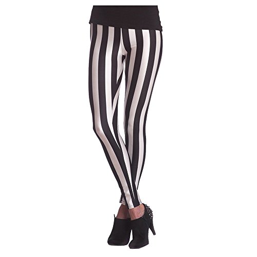 Orlob NEU Leggings gestreift, schwarz-weiß, Größe L-XL